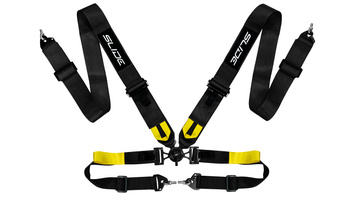 Pasy sportowe Slide V2 Quick Carbon Czarne 4P 3"