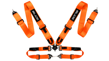 Racing seat belts Slide V2 Quick ORANGE 4P 3"