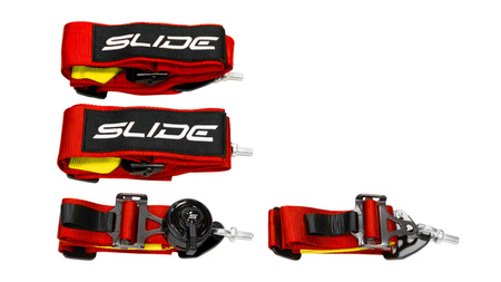 Racing seat belts Slide V2 Quick RED 4P 3"