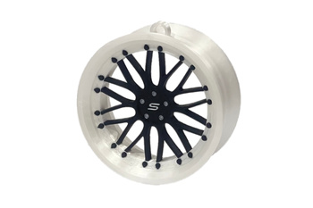 Zawieszka Slide Felga 11 White-Black 70mm Brelok Bombka Świąteczna