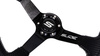 Kierownica SLIDE 350mm offset:90mm Carbon Silver Strip