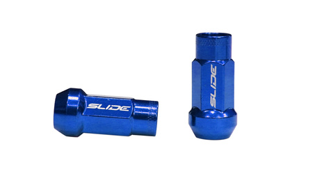 Forged wheel lug nuts SLIDE JDM Steel M12x1.25 Blue ​