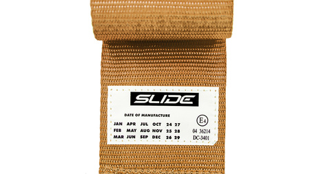 Racing seat belts Slide V2 GOLD 4P 3" E4