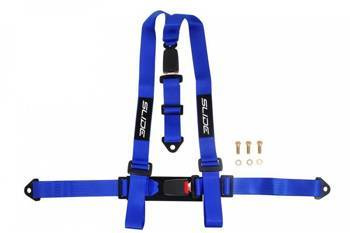 Racing seat belts Slide 3p 2" Blue E4 Homologation