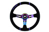 Steering wheel SLIDE 350mm offset:90mm Suede NeoChrome