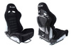 Racing seat SLIDE X3 suede Black M