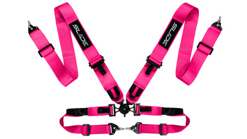 Racing seat belts Slide V2 Quick PINK 4P 3"
