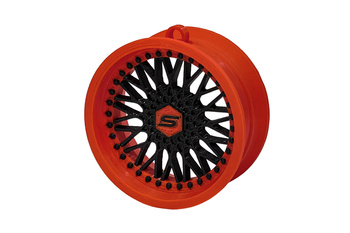 Zawieszka Slide Felga 10 Red-Black 70mm Brelok Bombka Świąteczna