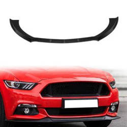 Lip Spoiler -  plastic Glossy Black Ford Mustang