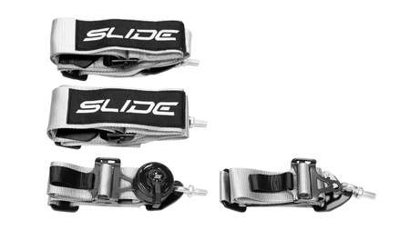 Racing seat belts Slide V2 Quick SILVER 4P 3"
