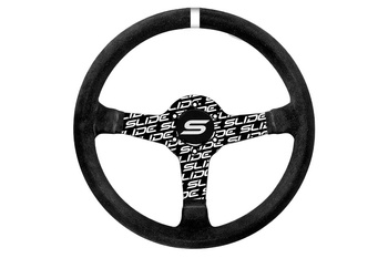 Steering wheel SLIDE 350mm offset:90mm Suede Hydrographics