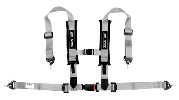 Racing seat belts Slide V2 SILVER 4P 2" E4