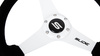Steering wheel SLIDE 350mm offset:20mm Suede White