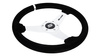 Steering wheel SLIDE 350mm offset:20mm Suede White