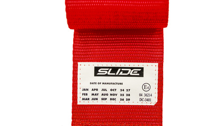 Racing seat belts Slide V2 RED 4P 3" E4