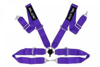 Racing seat belts Slide Quick 4p 3" Purple