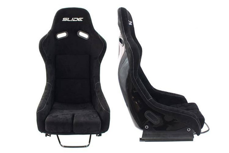 Racing seat SLIDE RS suede Black L