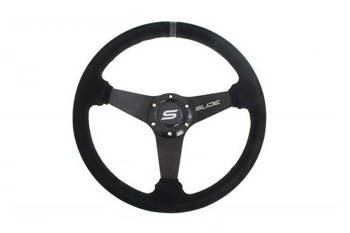 Steering wheel SLIDE 350mm offset:20mm Suede Grey