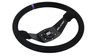 Kierownica SLIDE 350mm offset:90mm Zamsz Purple Strip