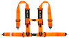 Racing seat belts Slide V2 ORANGE 4P 3" E4