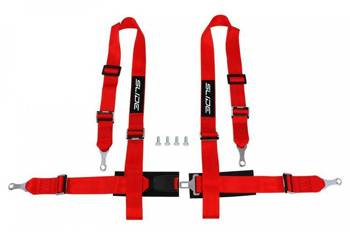 Racing seat belts Slide 4p 2" Red