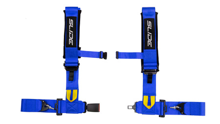 Pasy sportowe Slide V2 Ciemno Niebieskie 4P 3" E4