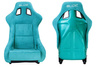 Racing seat SLIDE KS2 Premium Sea-Blue Welur & Sea-Blue Glitter