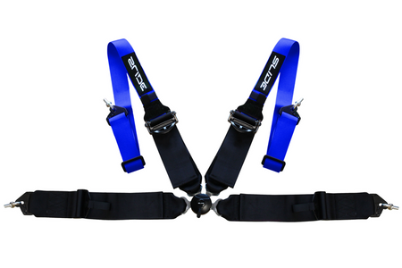 Racing seat belts Slide Quick 4p 3" Blue-Black