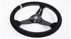 Steering wheel SLIDE 350mm offset:20mm Suede Silver