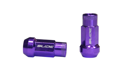 Forged wheel lug nuts SLIDE JDM Steel M12x1.25 Purple ​