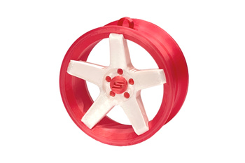 Zawieszka Slide Felga 06 Pink-White 70mm Brelok Bombka Świąteczna