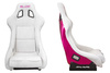 Fotel sportowy SLIDE KS2 Premium Light Grey Welur Bright Pink Glitter