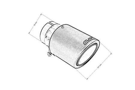 Exhaust Pipe 101mm enter 76mm SLIDE