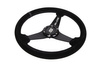 Steering wheel SLIDE 350mm offset:20mm Suede Black