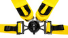 Racing seat belts Slide V2 Quick YELLOW 4P 3"