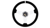 Steering wheel SLIDE 350mm offset:20mm Suede White
