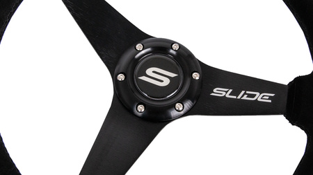 Steering wheel SLIDE 350mm offset:20mm Suede Black