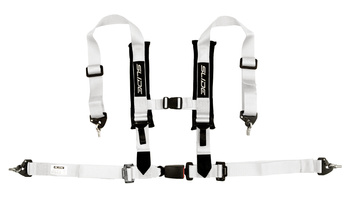 Racing seat belts Slide V2 WHITE 4P 2" E4