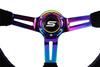 Steering wheel SLIDE 350mm offset:90mm Suede NeoChrome