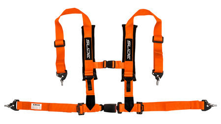 Racing seat belts Slide V2 ORANGE 4P 2" E4