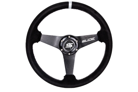 Steering wheel SLIDE 350mm offset:20mm Suede Silver