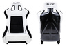 Fotel sportowy SLIDE KS2 Premium White & Black Welur Carbon Glitter