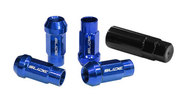 Forged wheel lug nuts SLIDE JDM Steel M12x1.25 Blue ​