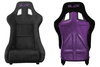 Fotel sportowy SLIDE KS2 Premium Black Welur Purple Glitter