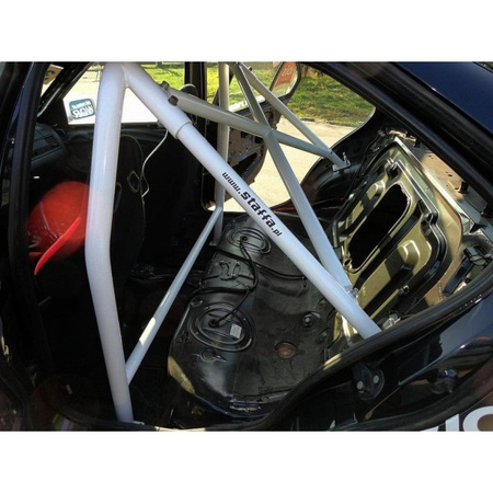 Bolt-in Half Roll Cage Renault Clio 2 Sport White