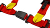 Pasy sportowe Slide V2 Czerwone 4P 2" E4