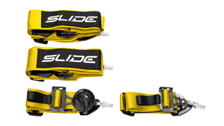 Racing seat belts Slide V2 Quick YELLOW 4P 3"