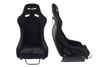 Racing seat SLIDE RS suede Black L