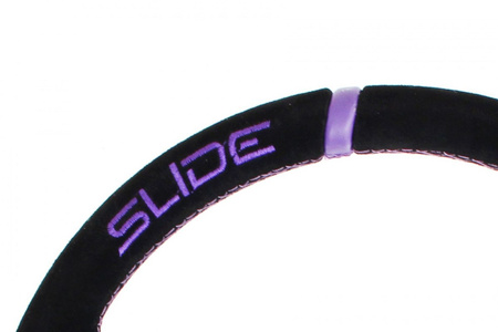 Steering wheel SLIDE 350mm offset:45mm Suede NeoChrome