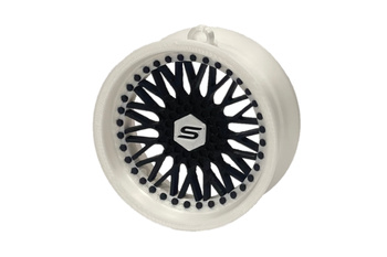 Zawieszka Slide Felga 10 White-Black 70mm Brelok Bombka Świąteczna